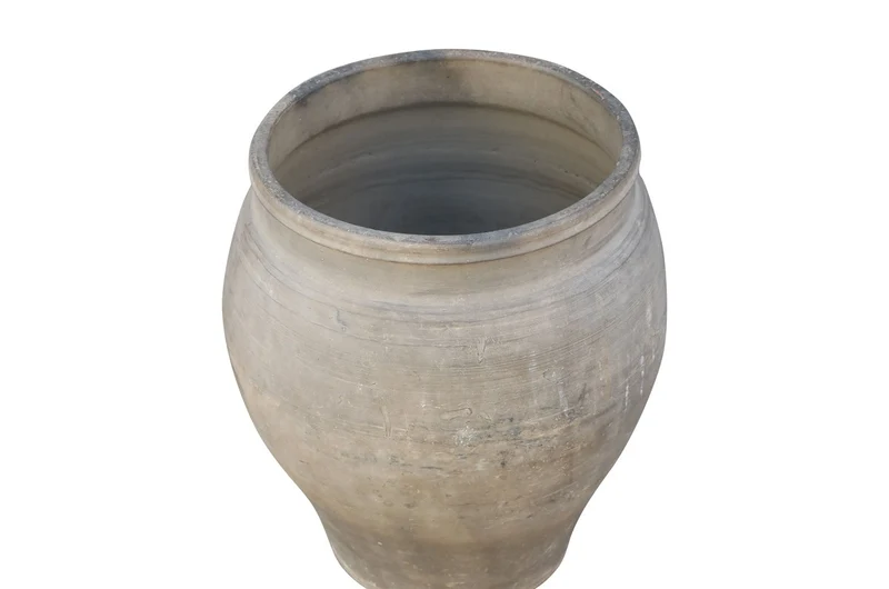 Casa Padrino Luxus Vase 50 x 50 x H. 61 cm - Große Terrakotta Vase im rustikalen Antik-Look - Luxus Deko Accessoires