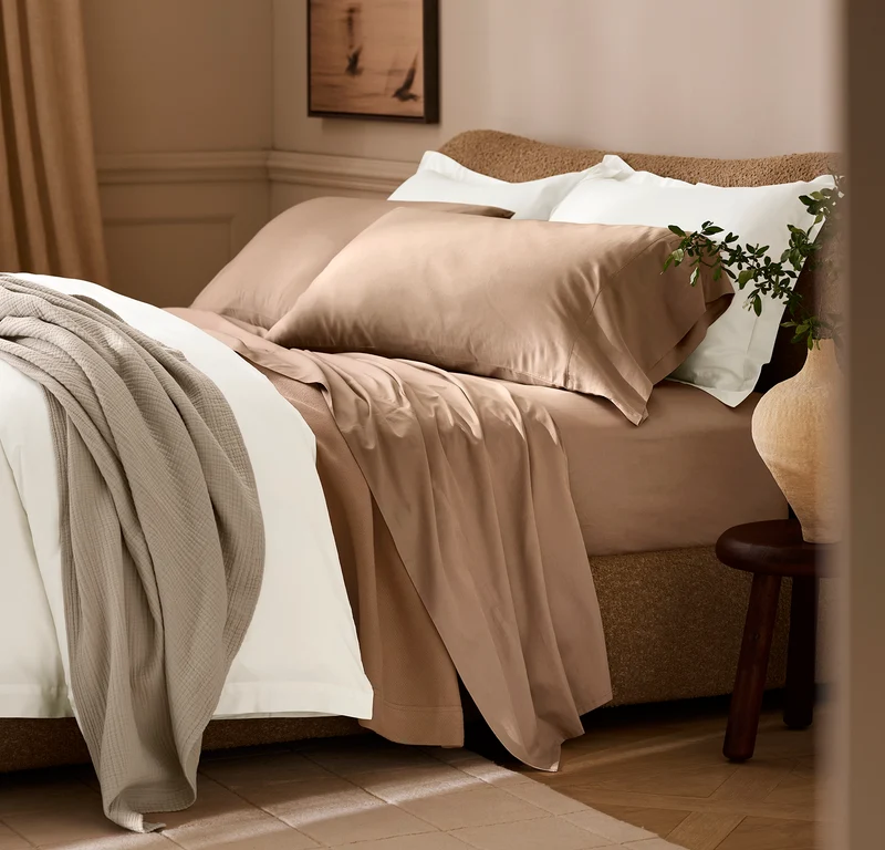 Signature Hemmed Sheet Set - Camel