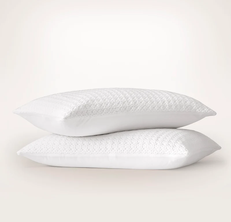 Mosaic Waffle Comforter Sham Set - White/White