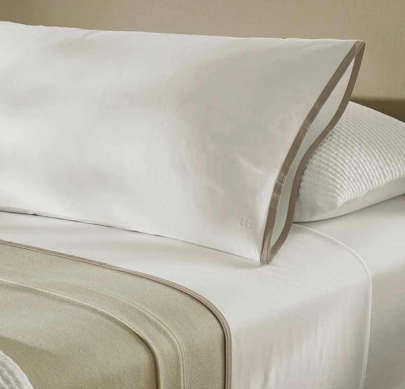 Cooling Percale Sheet Set - White/Oak Framed