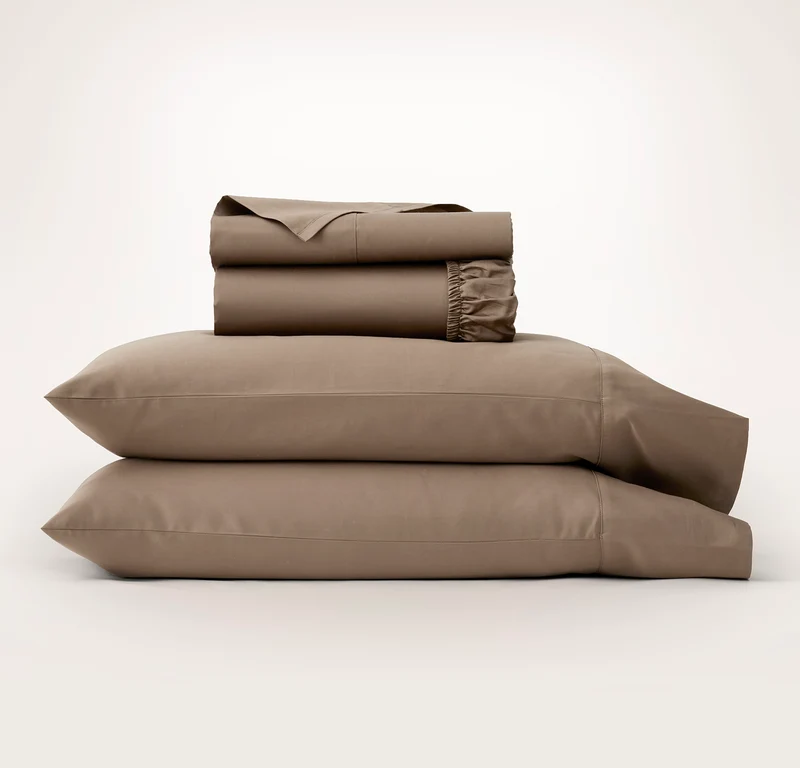 Signature Hemmed Sheet Set - Walnut
