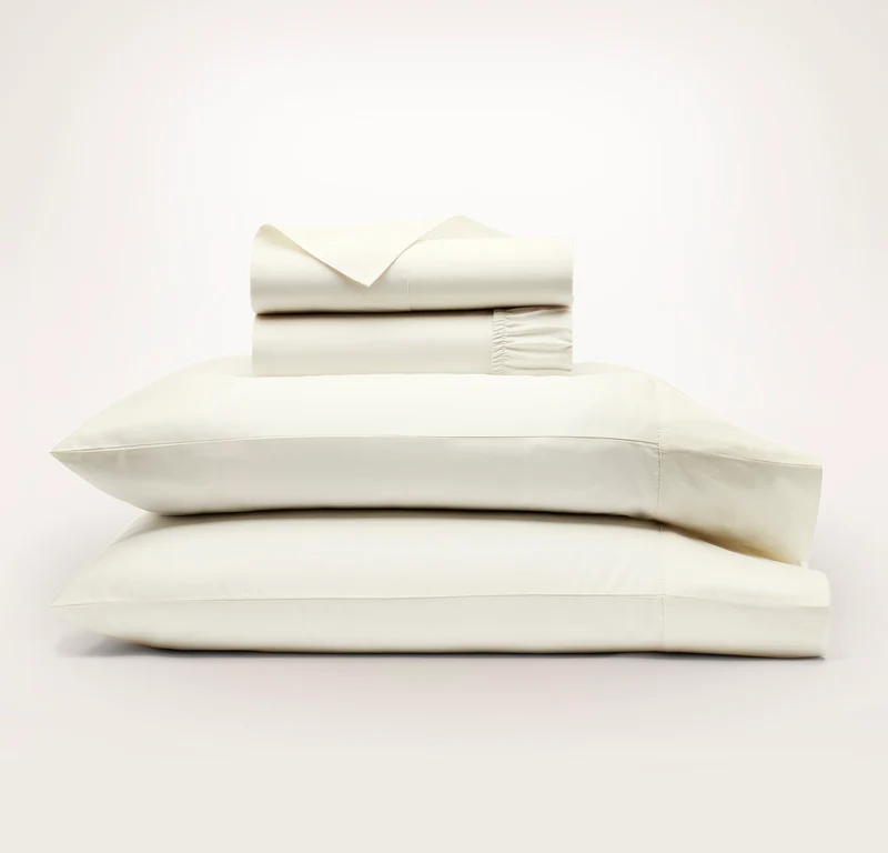 Signature Hemmed Sheet Set - Cream