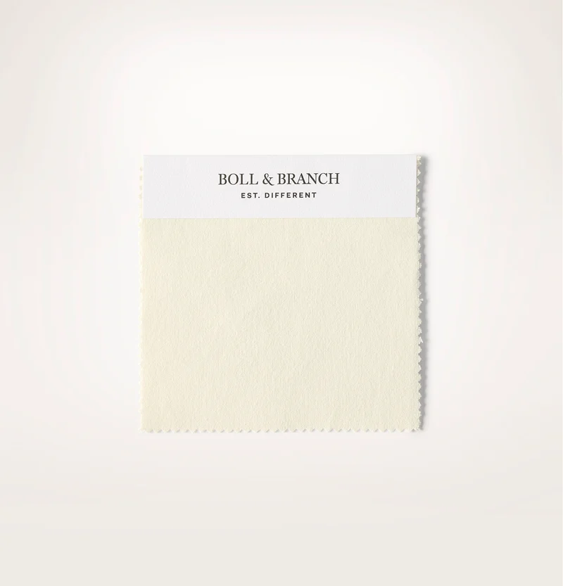 Flannel Fabric Swatch - Cream