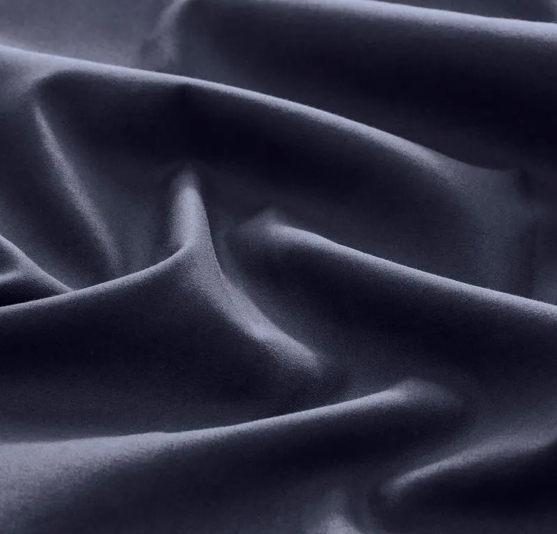 Percale Hemmed Sheet Set - Coastal Navy