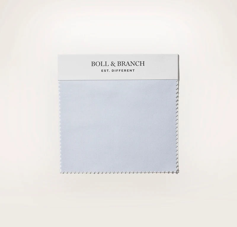 Percale Hemmed Fabric Swatch - Hydrangea