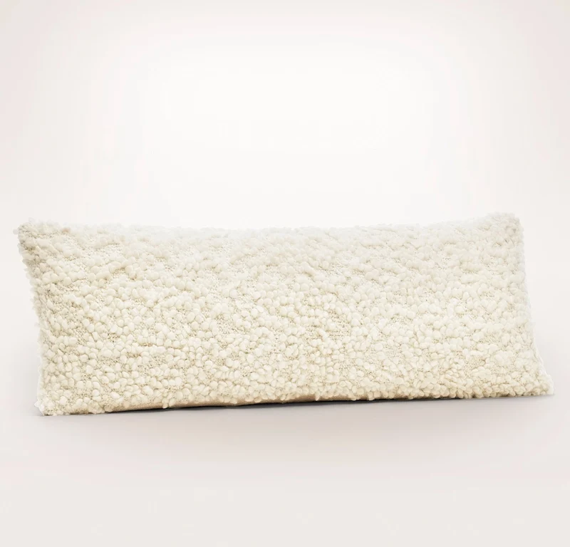 Cozy Bouclé Pillow Cover - Cream