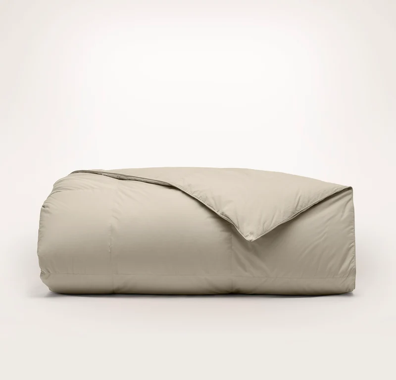 Percale Quilted Down Alternative Comforter - Oak
