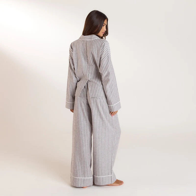 Stripe Pyjama Broek - Chocolade