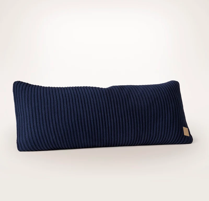 Sunday Knit Pillow Cover - Coastal Navy