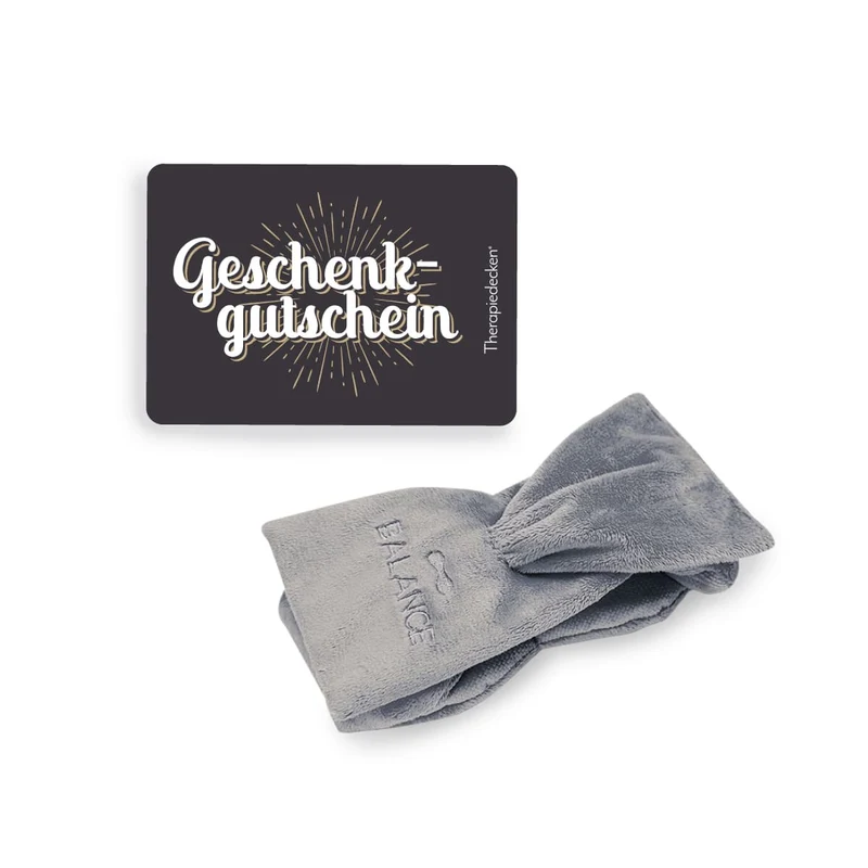 Box: Gutschein und Gewichtsschlafmaske