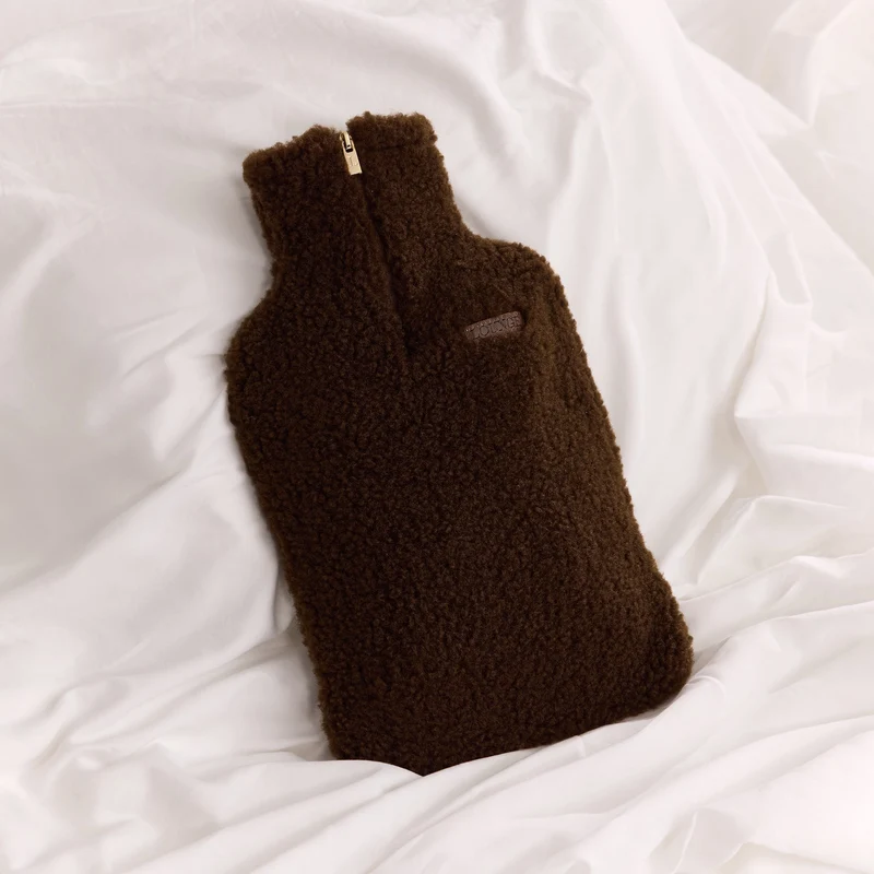 Teddy Warmwaterkruik - Donker Chocoladekleurig