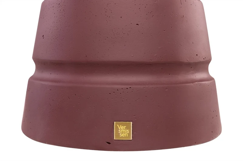 Casa Padrino Luxus Beistelltisch / Hocker Bordeauxrot Ø 30,5 x H. 48 cm - Beistelltisch aus Faserbeton in Form eines Schach-Bauern, auch als Sitzhocker nutzbar - Luxus Möbel