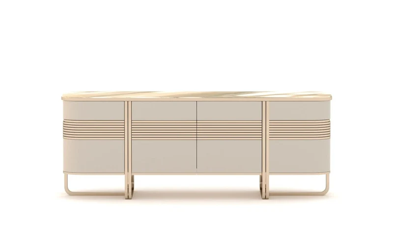 Casa Padrino Luxus Konsolentisch Beige - Hochwertige Verarbeitung - Moderne Flur Möbel - Luxus Qualität