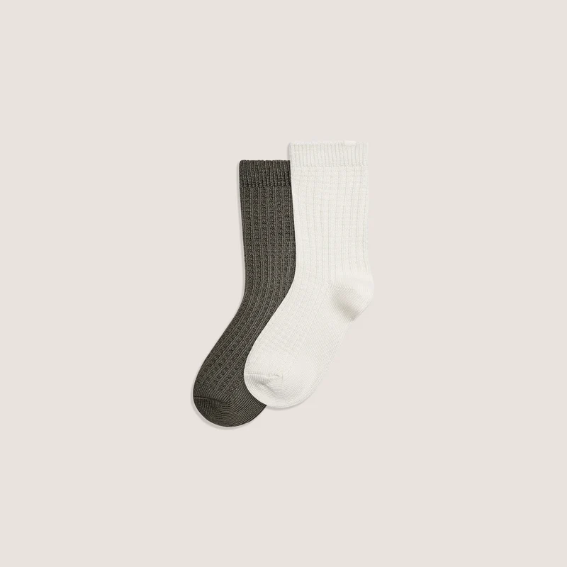 Waffle Crew-sokken (2-pack) - Multi
