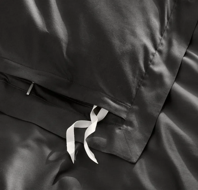 Percale Hemmed Duvet Set - Night