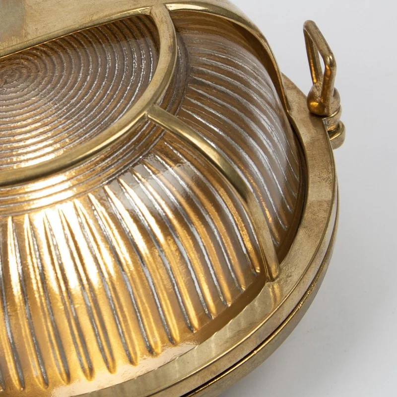Casa Padrino Jugendstil Schiffslampe 20 x 11 x H. 18 cm - Verschiedene Farben - Nostalgische Wetterfeste Außenleuchte