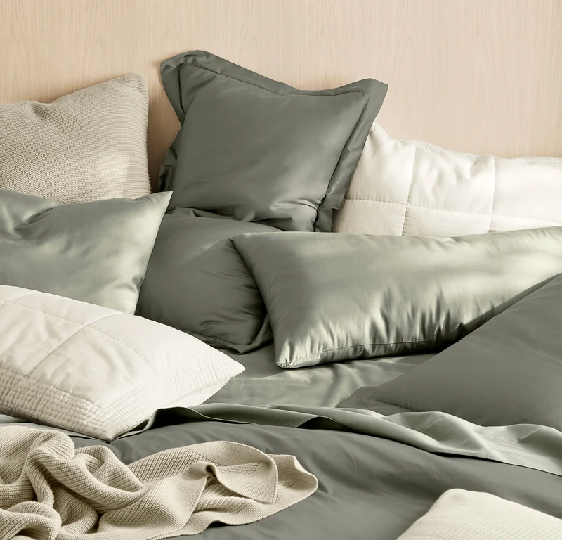 Cooling Percale Sheet Set - Sageleaf