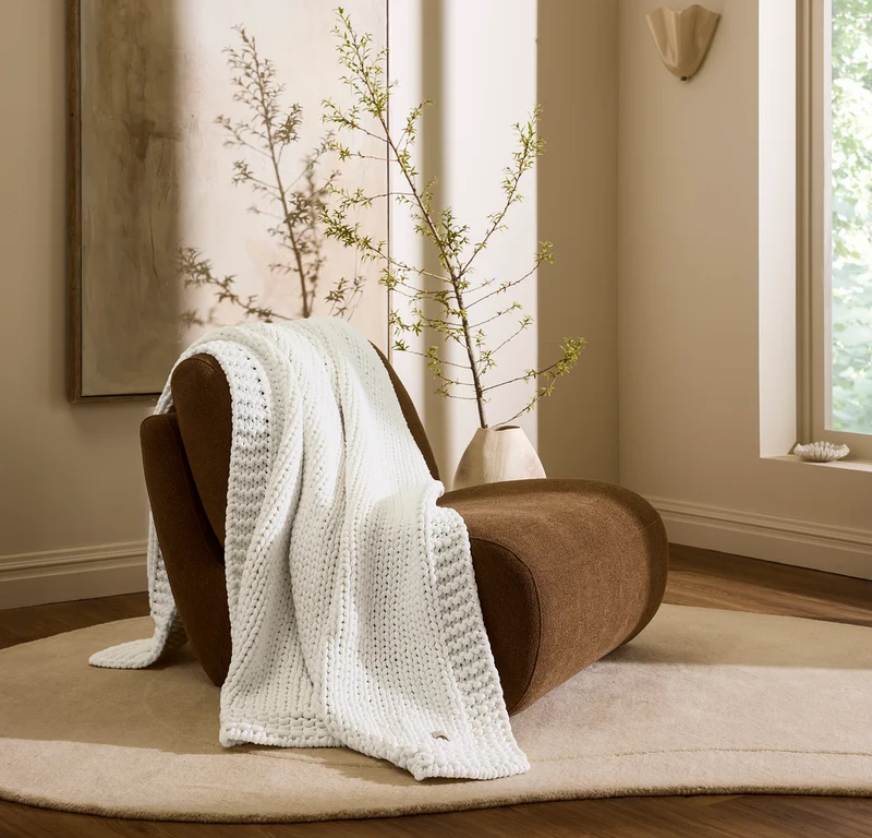 SuperLoop Throw Blanket - White