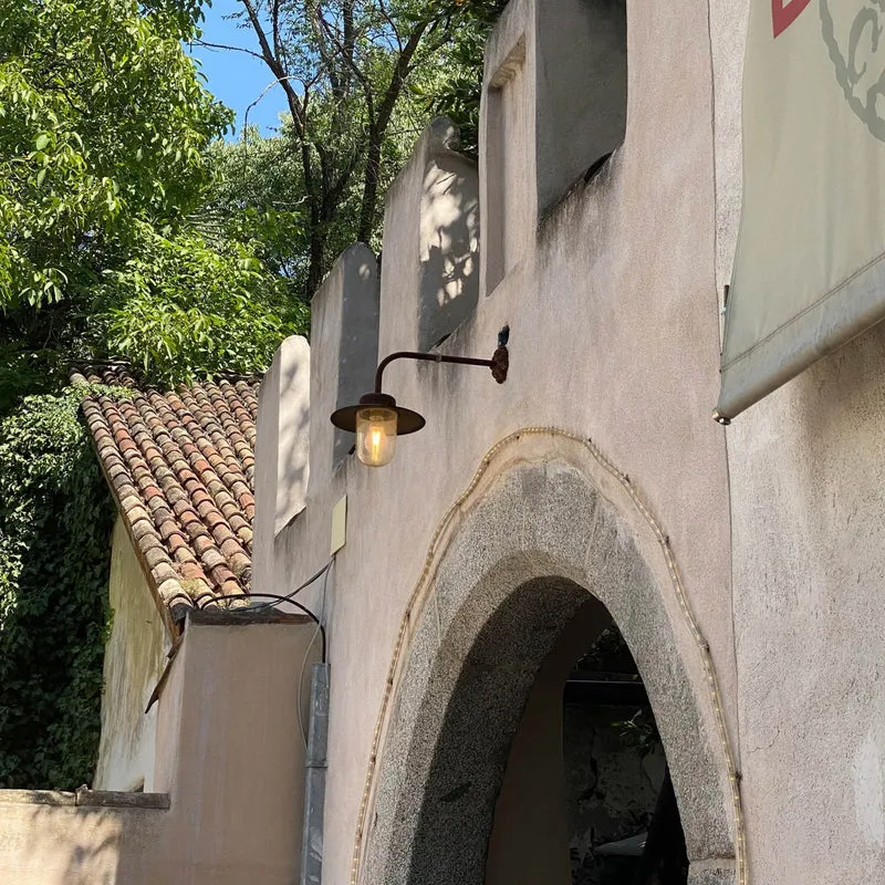 Casa Padrino Jugendstil Außenwandleuchte 30 x 50 x H. 36 cm - Verschiedene Farben - Nostalgische Wetterfeste Außenleuchte