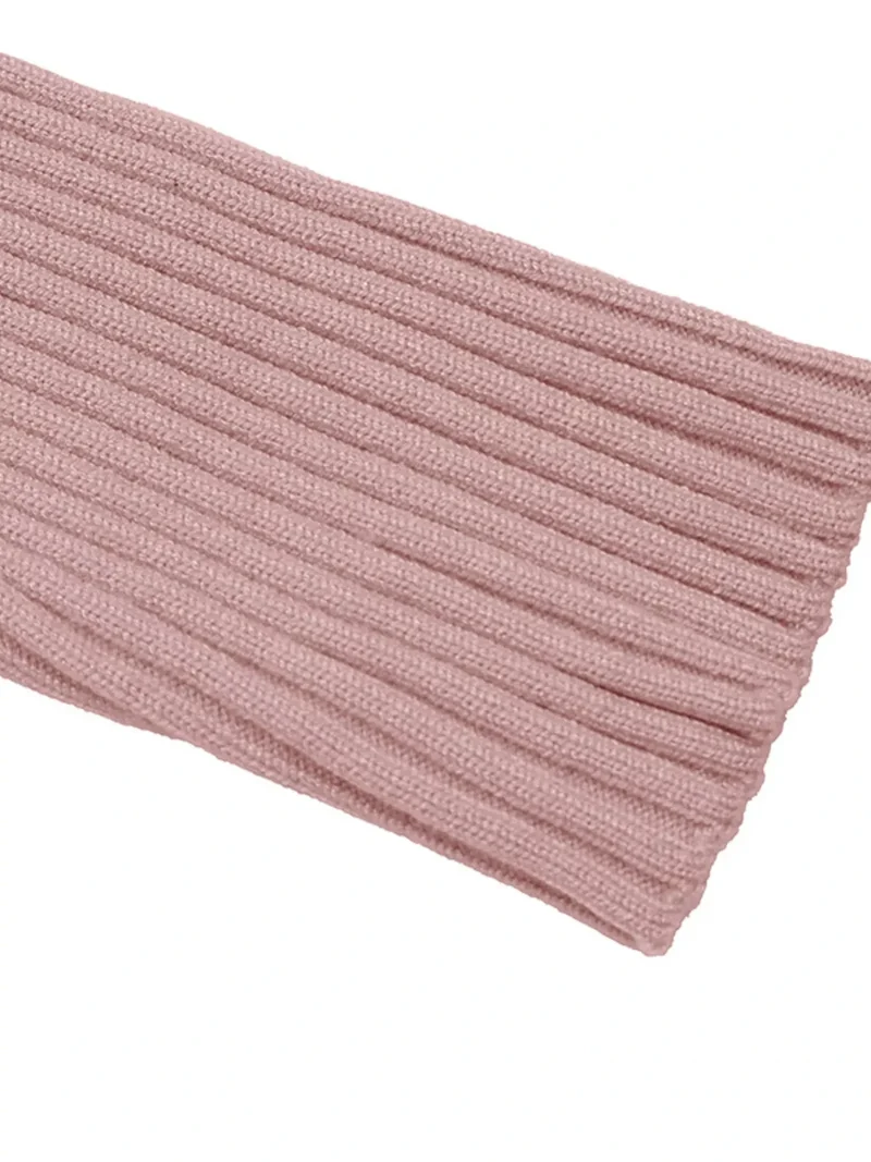 Geribbelde gebreide bodycon sweaterjurk met vierkante hals