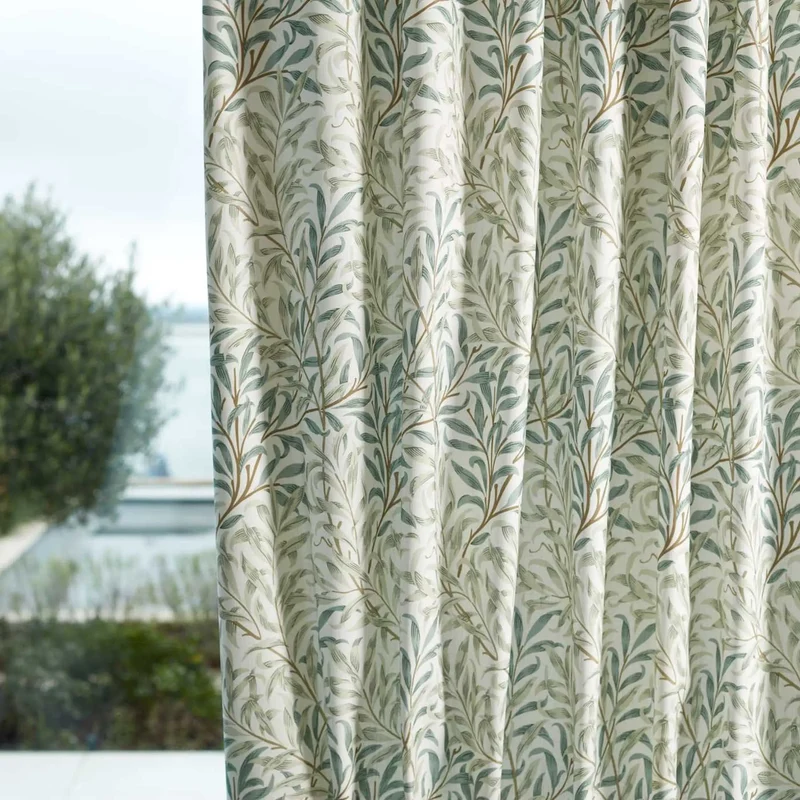 Vorhangstoff Willow Boughs - soft teal 304 cm