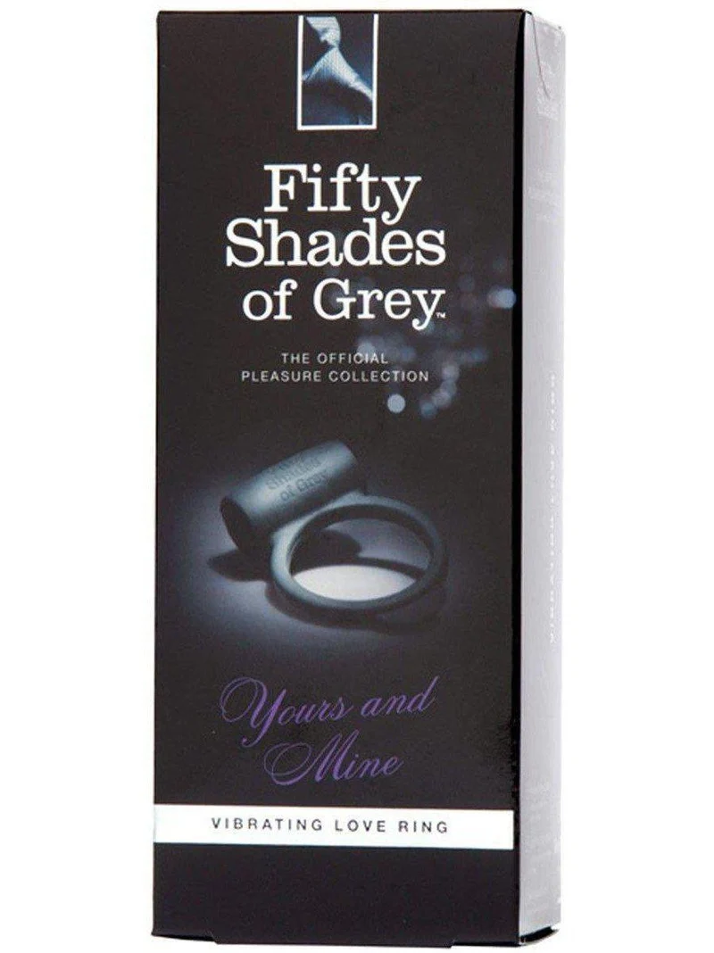 Fifty Shades of Grey Yours and Mine Trillende Cockring - Waterdicht, Siliconen, Clitorisstimulatie
