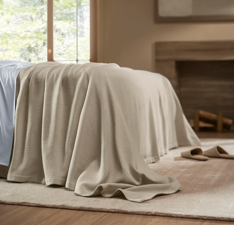 Cooling Bed Blanket - Sand - Lightweight