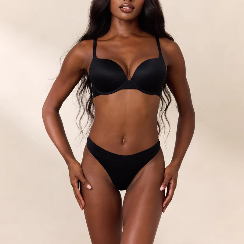 Everyday Hoge Push-Up BH - Zwart