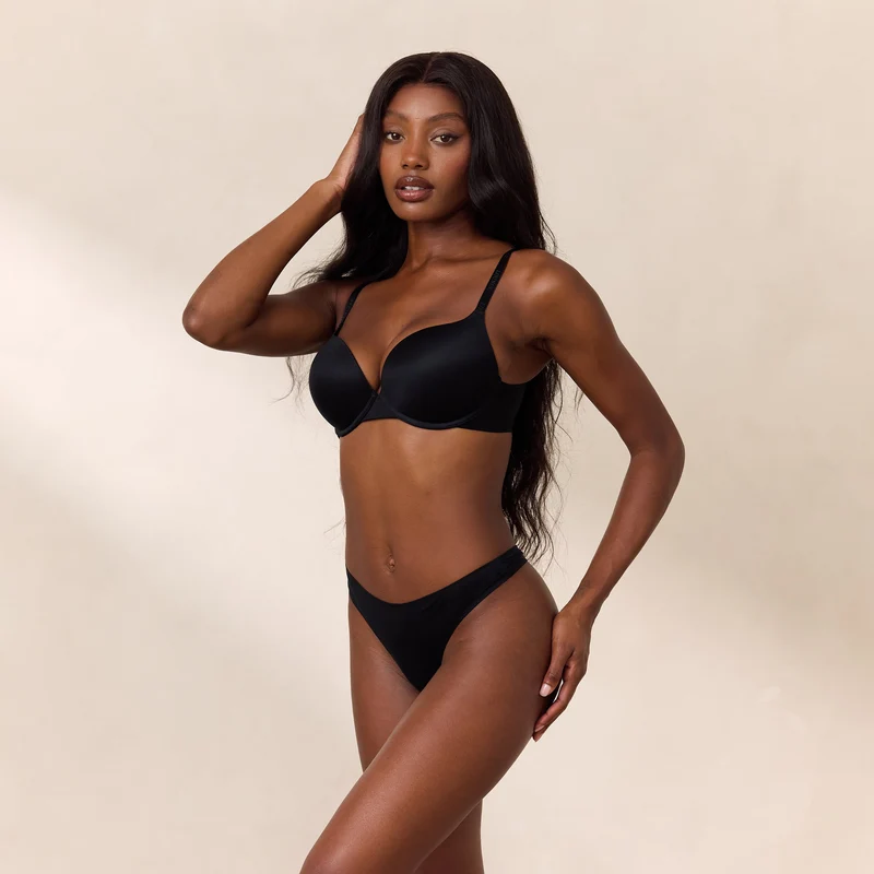 Everyday Hoge Push-Up BH - Zwart