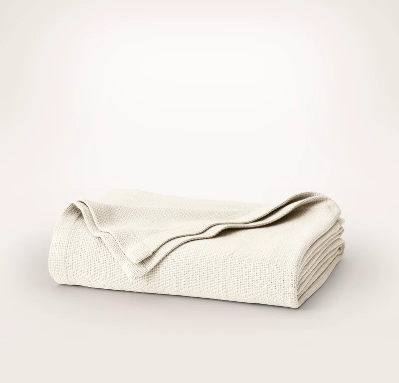 Cooling Bed Blanket - Cream - Lightweight