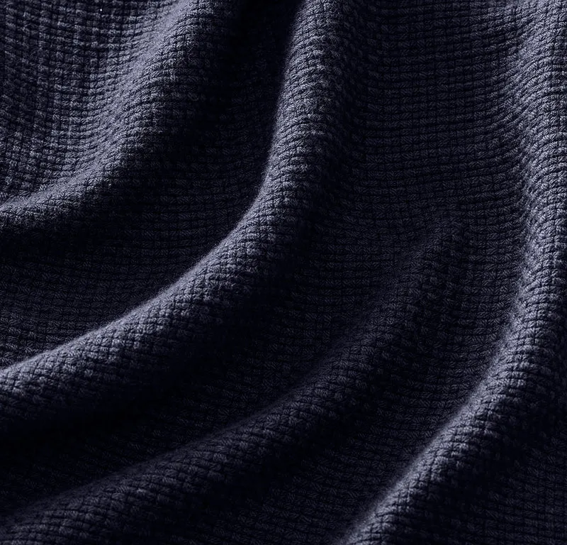 Lightweight Bed Blanket - Coastal Navy