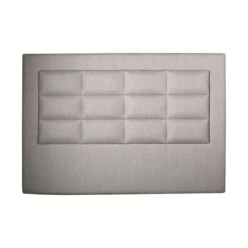Casa Padrino Luxus Bett-Kopfteil Hellgrau 200 x H. 140 cm - Luxus Hotel & Schlafzimmer Möbel