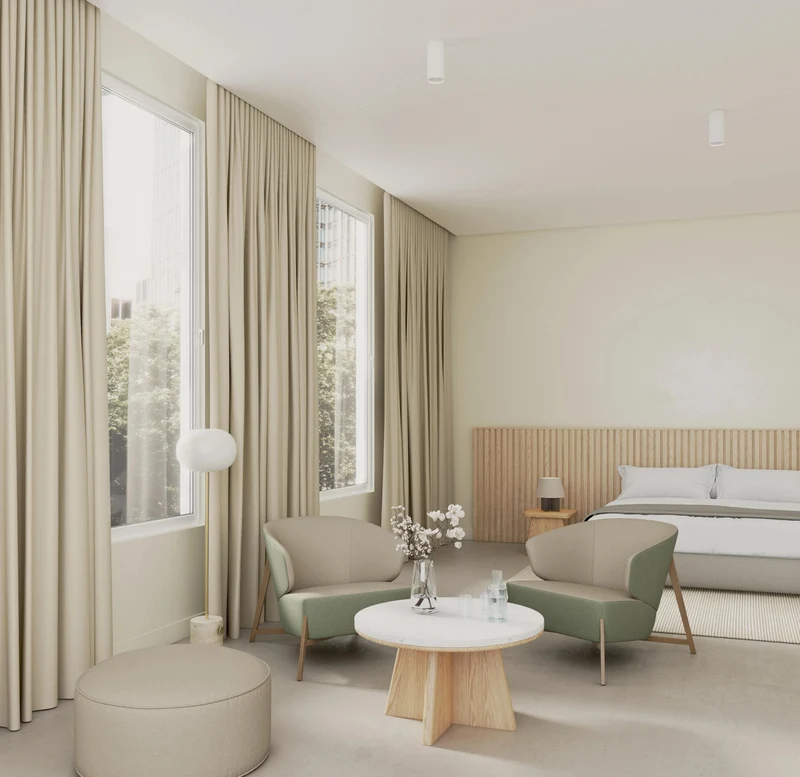 Eco Dimout - cream 307 cm