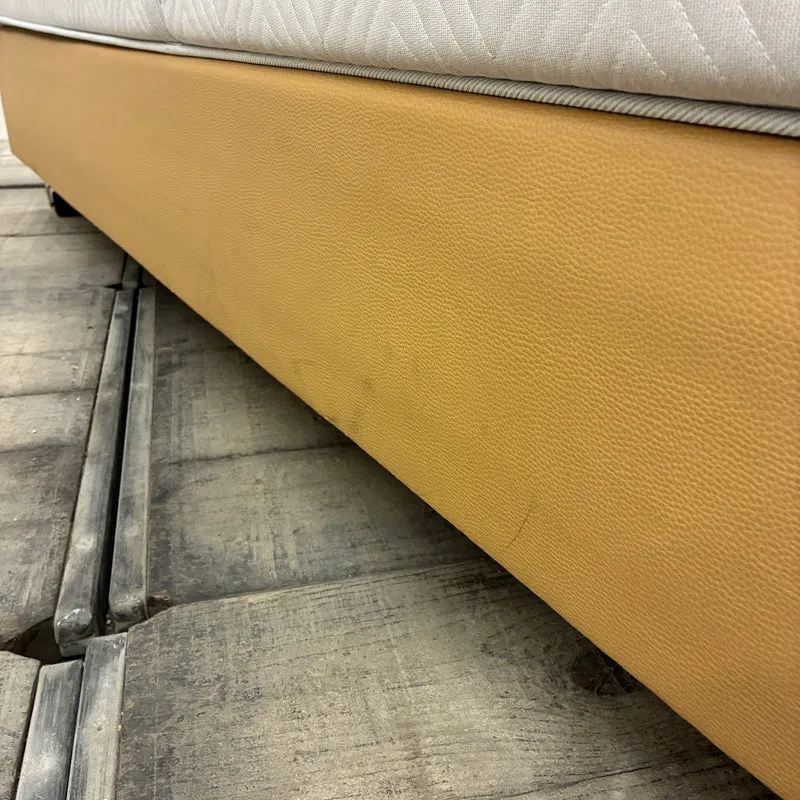 FBF Boxspringbett 100x200 Beige inkl Federkern Matratze Bett Gebraucht