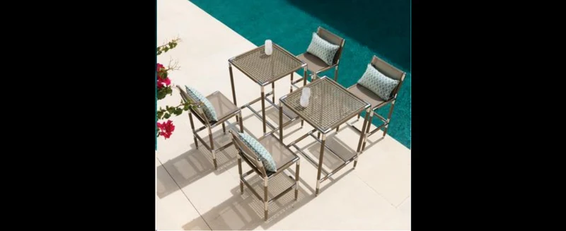 Casa Padrino Luxus Garten Stuhl Set Beige 3-teilig 70 x H. 105.5 cm - Wetterfest und hochwertig verarbeitet - Moderne Garten Möbel - Luxus Qualität