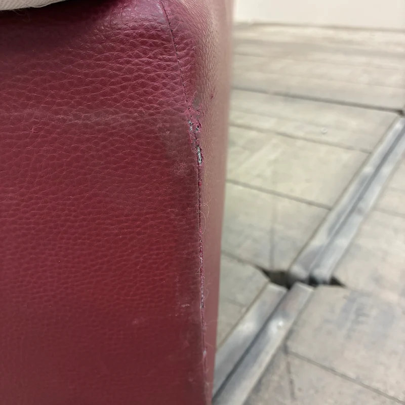 FBF Boxspringbett 90x200 Bordeaux Rot inkl Federkern Matratze Bett Gebraucht