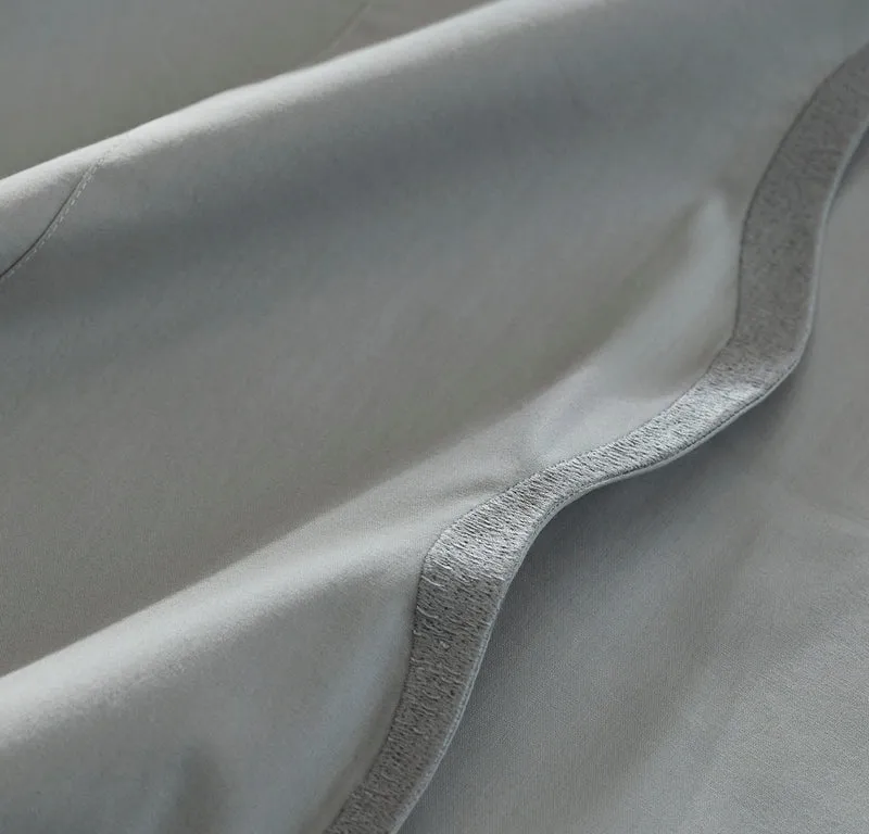 Signature Embellished Sheet Set - Shore/Shore Curved Edge