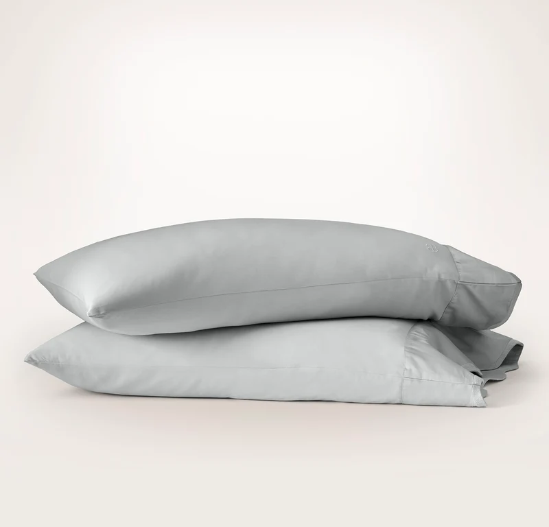 Signature Embellished Pillowcase Set - Shore/Shore Curved Edge