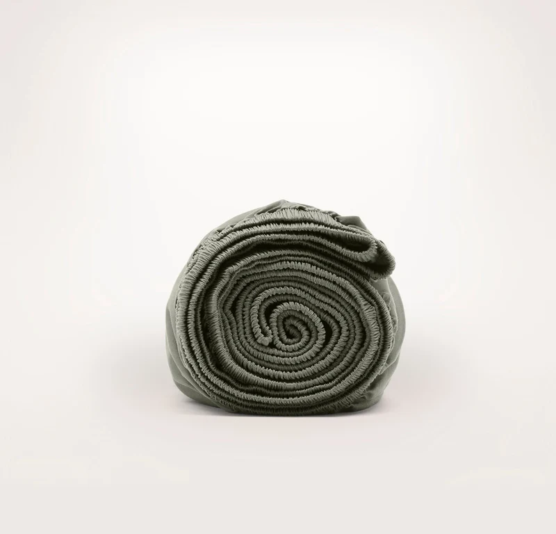 Percale Hemmed Fitted Sheet - Juniper