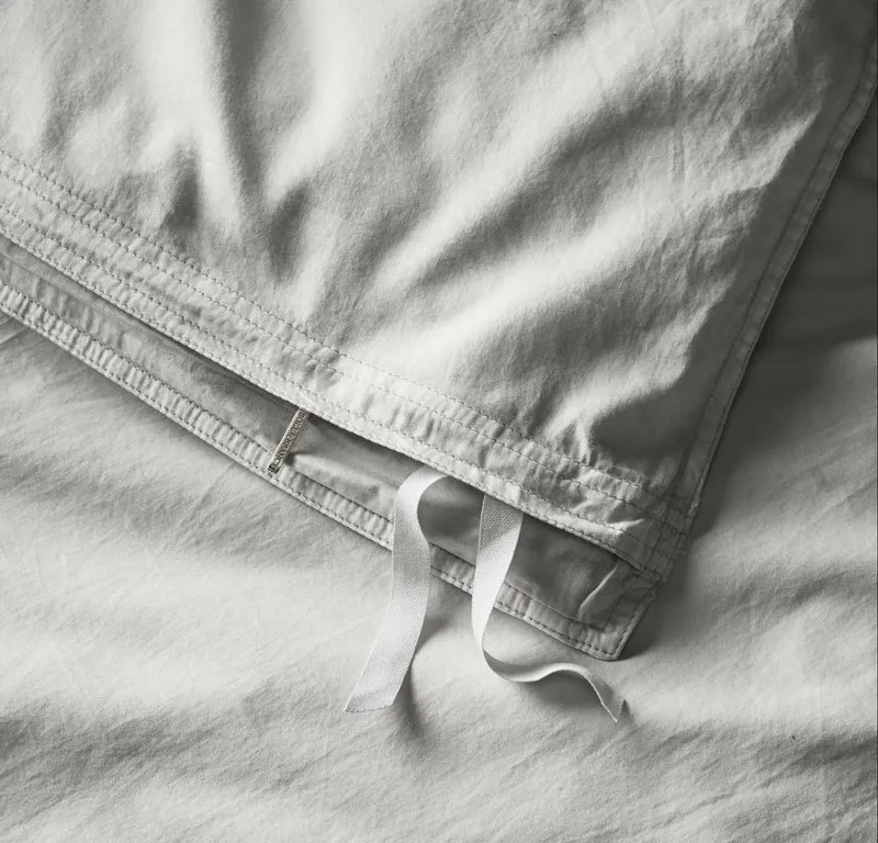 Percale Vintage Washed Duvet Set - Vintage Mist