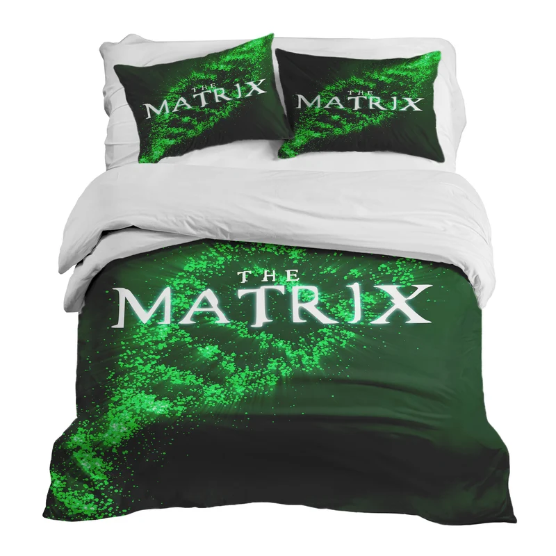 Therapiedecken Bettwäschen Set Grün Matrix DNA