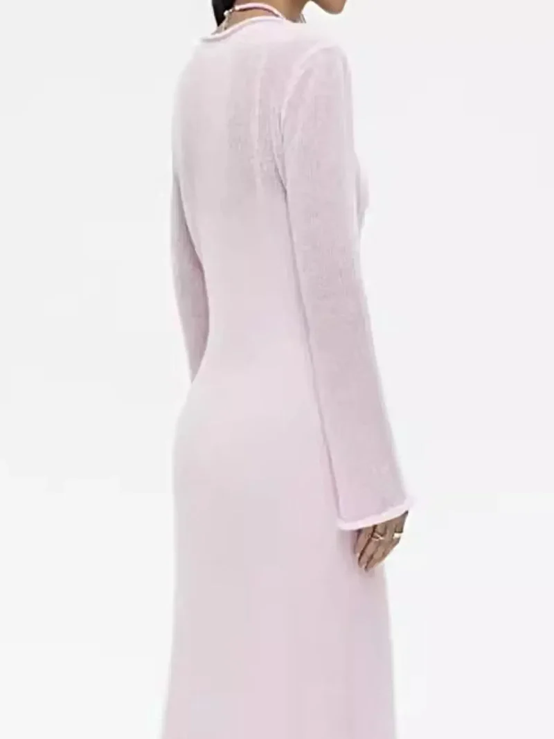 Dames gebreide camisole-jurk en bijpassende cover-up, tweedelige set, licht elastisch.