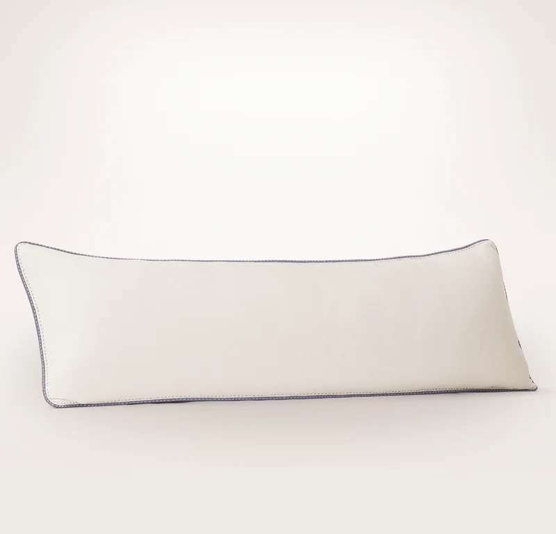 Threadmark Pillow Cover (Grand Lumbar) - Soft White/Melange Bay