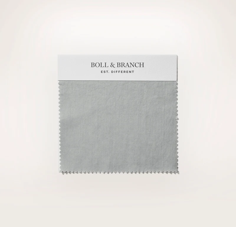 Percale Vintage Washed Fabric Swatch - Vintage Shore