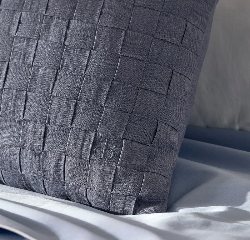Linen Woven Icon Pillow Cover (Petite Lumbar) - Melange Bay