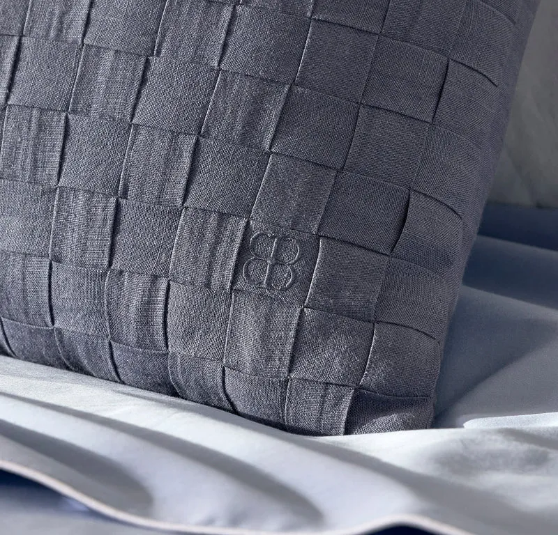 Linen Woven Icon Pillow Cover (Lumbar) - Melange Bay