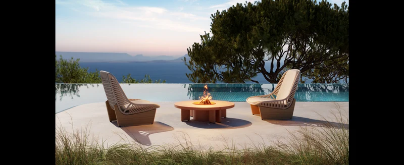 Casa Padrino Luxus Garten Stuhl Set Sandfarben 3-teilig 90 x 95 x H. 90 cm - Wetterfest und hochwertig verarbeitet - Moderne Garten Möbel - Luxus Qualität