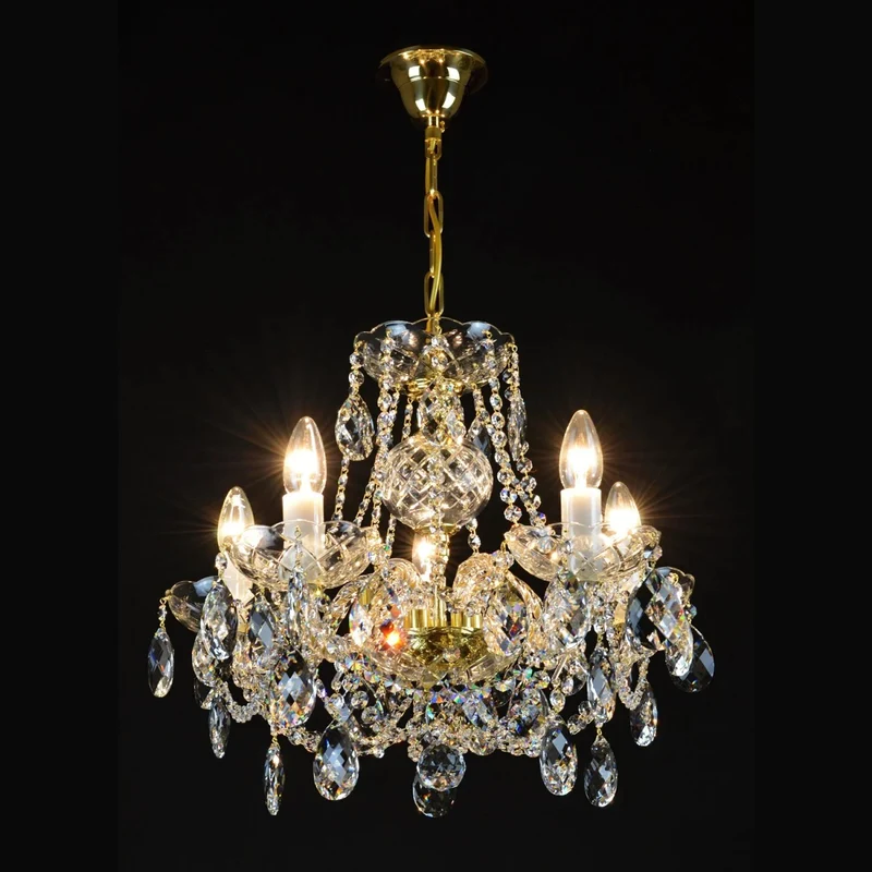 Casa Padrino Luxus Barock Kristall Tischleuchte Gold 53 x 28 x H. 41 cm - Prunkvolle Messing Tischleuchte mit böhmischem Kristallglas - Barock Möbel - Edel & Prunkvoll