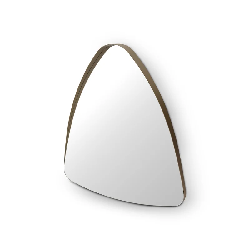 Casa Padrino Luxus Wandspiegel Messing / Grau 90 x 90 x H. 8 cm - Wandspiegel mit Spiegelglas - Moderne Wohnzimmer Möbel - Luxus Qualität