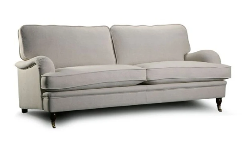Casa Padrino Luxus Chesterfield 2er Sofa Fox 165 x 98 x H. 92 cm - Elegantes Wohnzimmer 2er Sofa mit Echtleder - Chesterfield Wohnzimmer Möbel